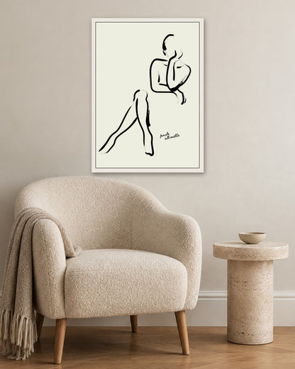 SENT Studio - Bohemian Poster No. 3 - white frame in a room