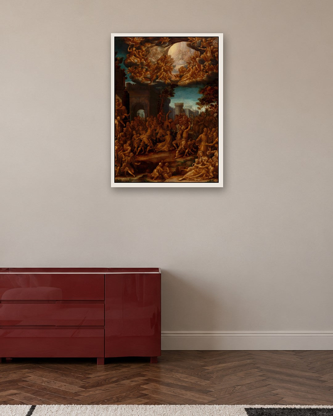 Renaissance Masters - Renaissance Masterpiece No. 81 - white frame in a room
