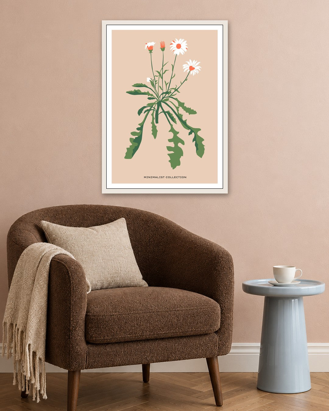 SENT Studio - Botanical Poster No. 21 - white frame in a room