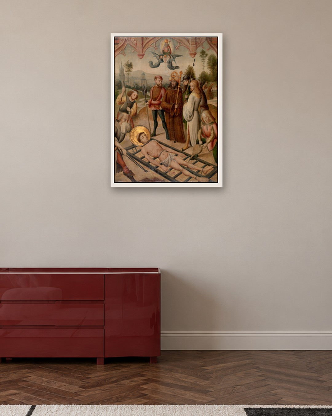 Renaissance Masters - Renaissance Masterpiece No. 123 - white frame in a room
