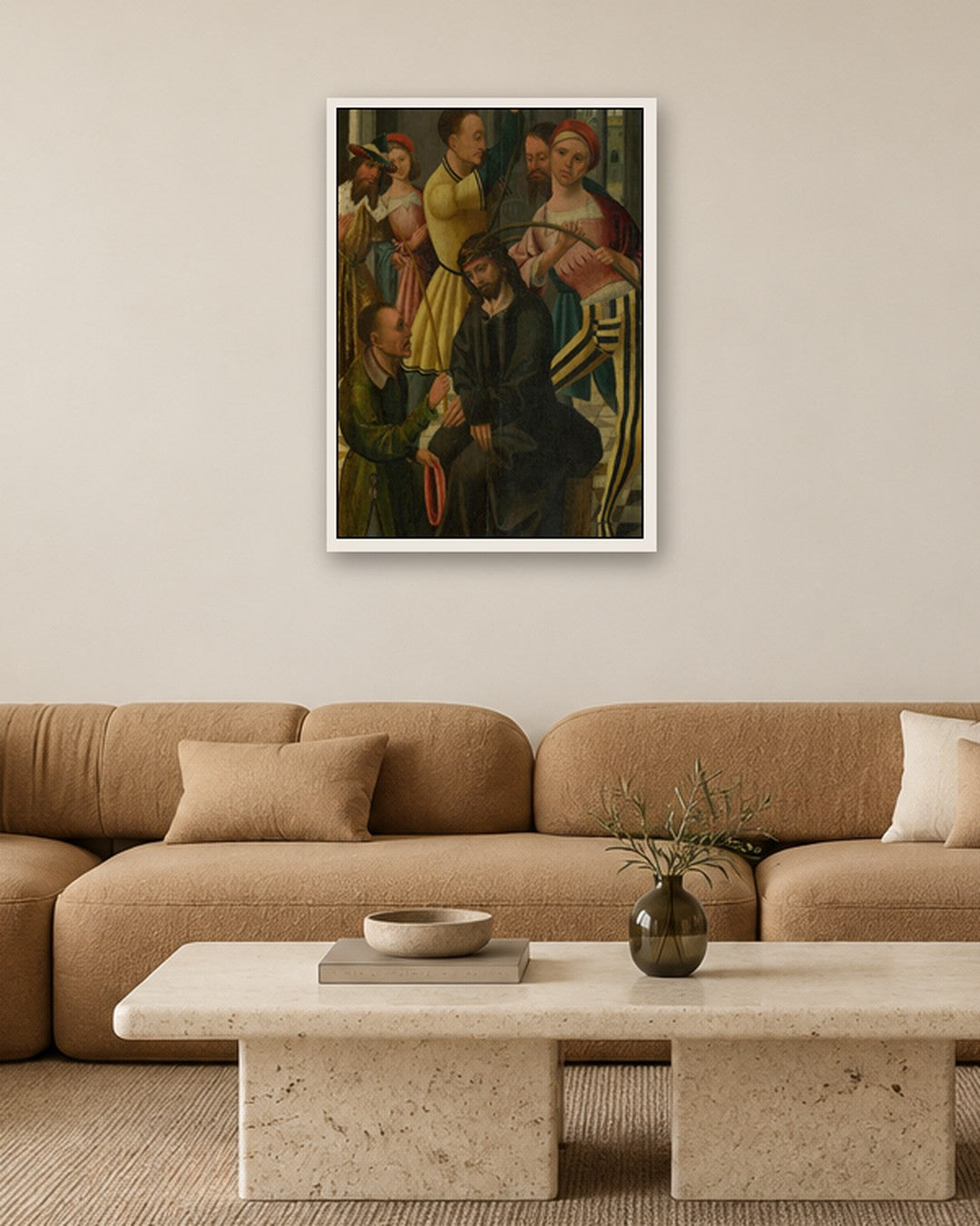 Renaissance Masters - The Presentation Panel - white frame in a room