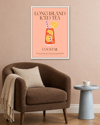 SENT Studio - Cocktail Poster No. 29 - white frame in a room