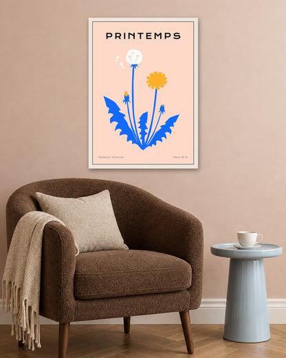 SENT Studio - Abstract Poster No. 16 - white frame in a room