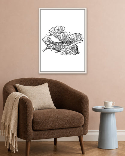 SENT Studio - Blooming Flowers Poster No. 23 - white frame in a room