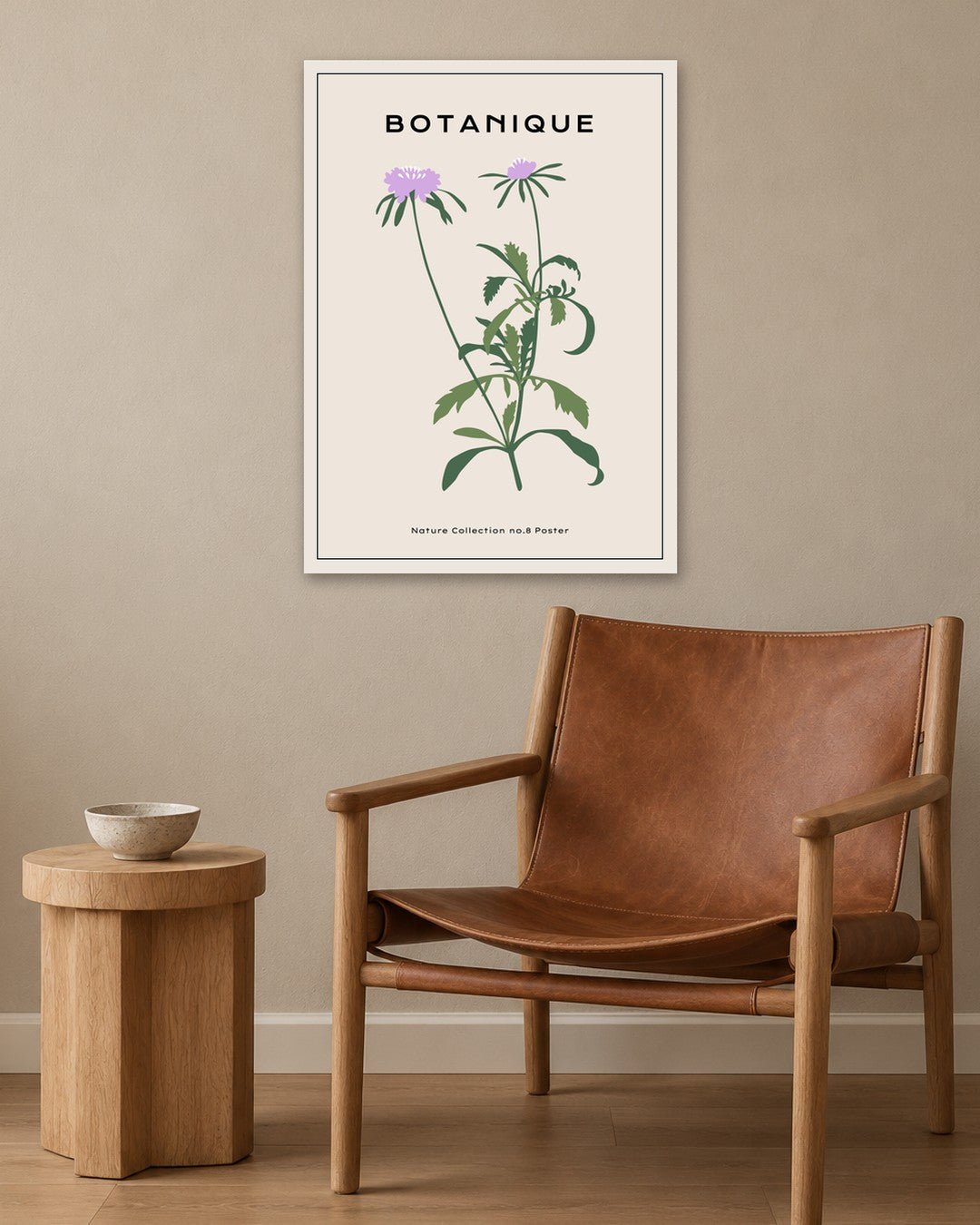 SENT Studio - Botanical Poster No. 53 - white frame in a room