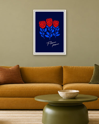 SENT Studio - Artistic Poster No. 7 - white frame in a room