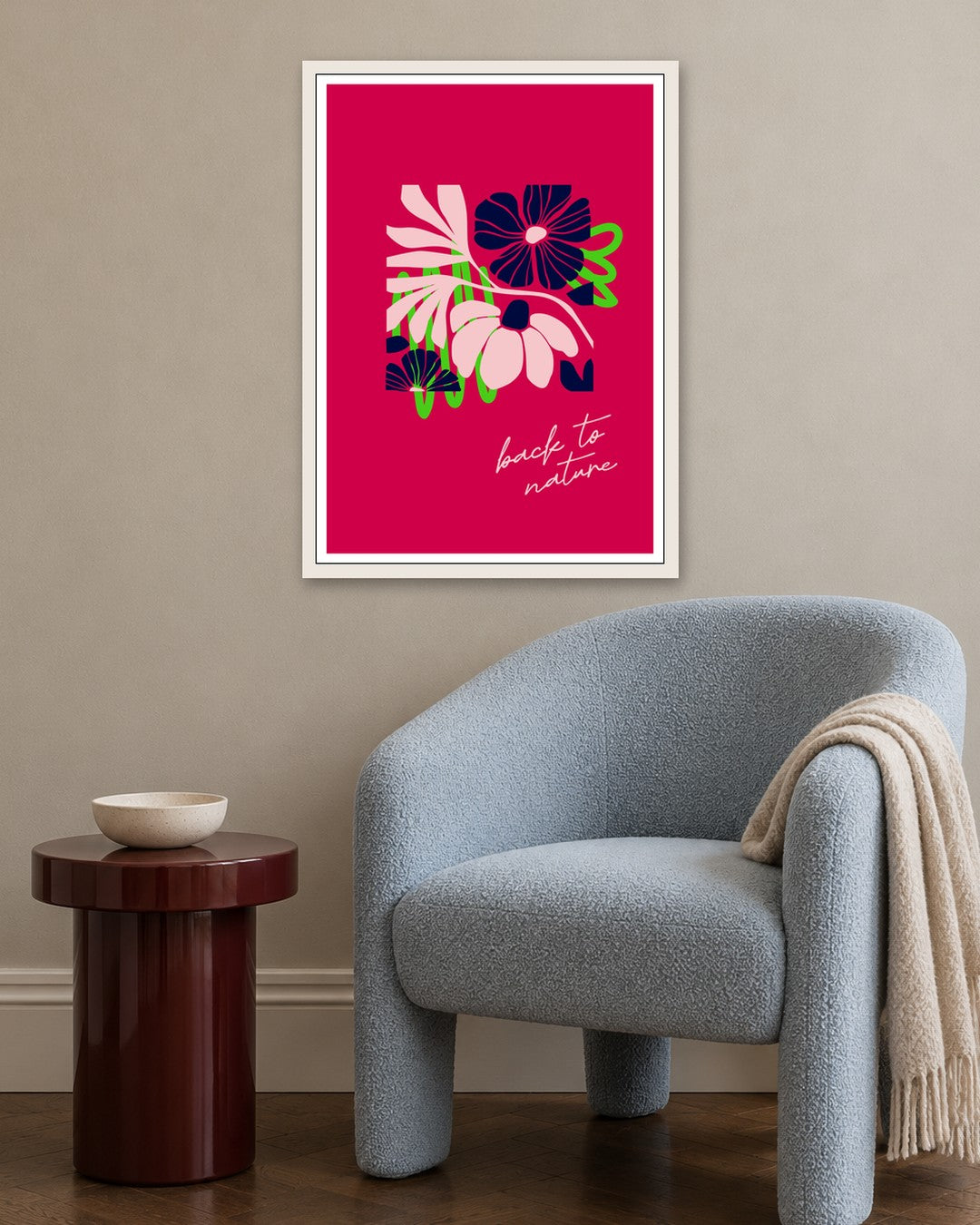 SENT Studio - Artistic Poster No. 55 - white frame in a room