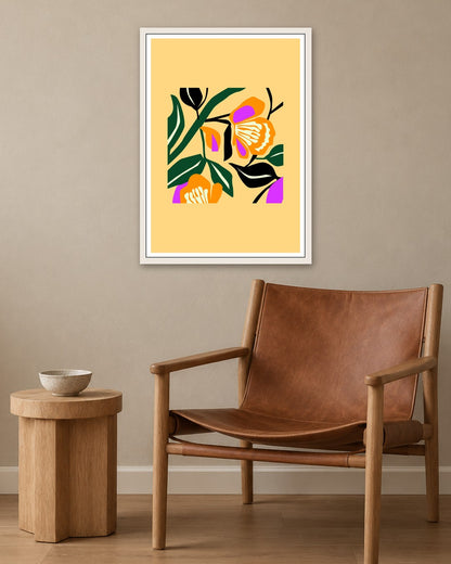 SENT Studio - Artistic Poster No. 43 - white frame in a room