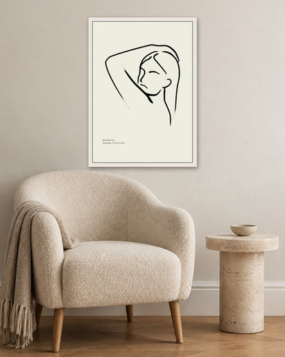 SENT Studio - Bohemian Poster No. 70 - white frame in a room