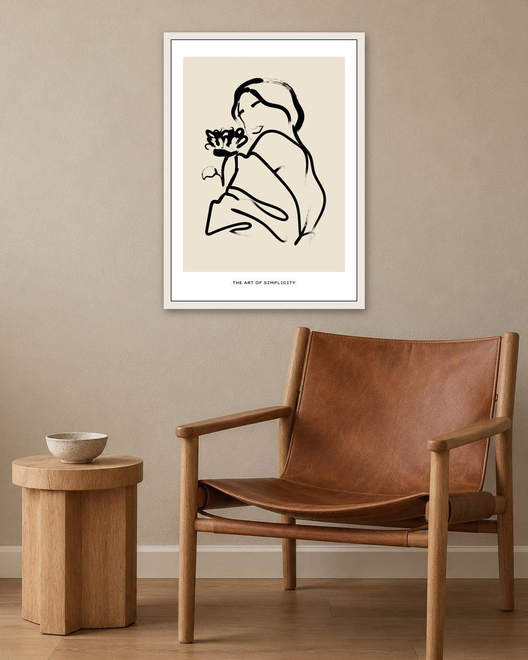 SENT Studio - Bohemian Poster No. 49 - white frame in a room
