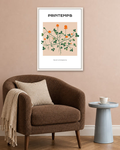 SENT Studio - Botanical Poster No. 18 - white frame in a room