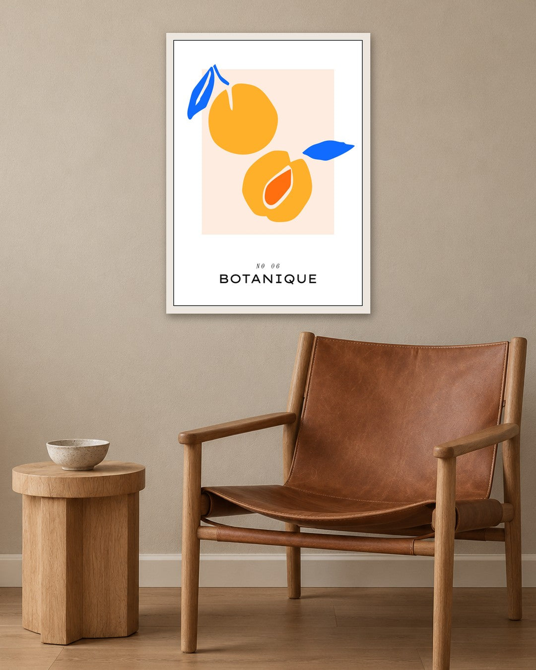 SENT Studio - Abstract Poster No. 4 - white frame in a room