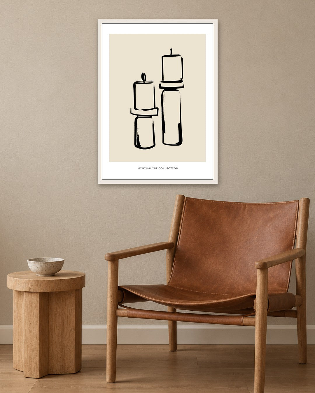 SENT Studio - Bohemian Poster No. 89 - white frame in a room