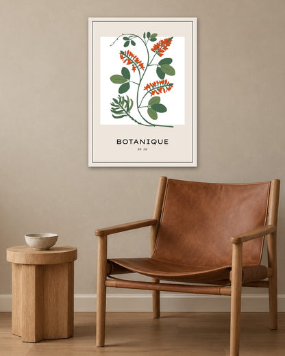 SENT Studio - Botanical Poster No. 15 - white frame in a room