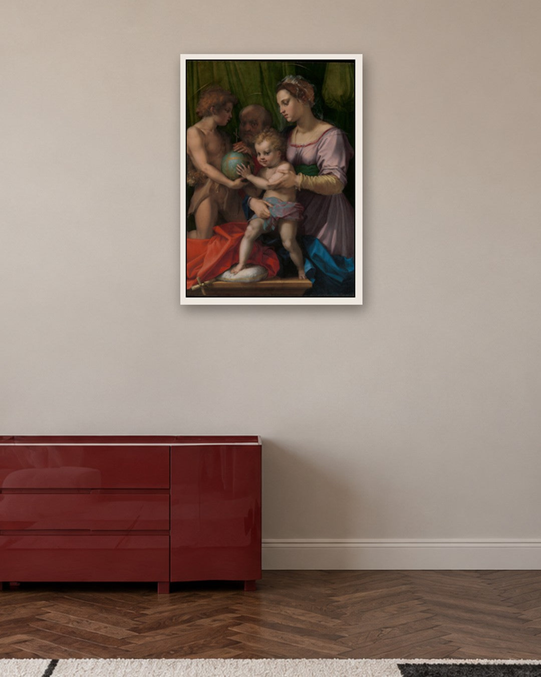 Renaissance Masters - Renaissance Masterpiece No. 163 - white frame in a room
