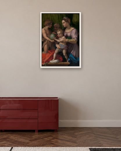 Renaissance Masters - Renaissance Masterpiece No. 163 - white frame in a room