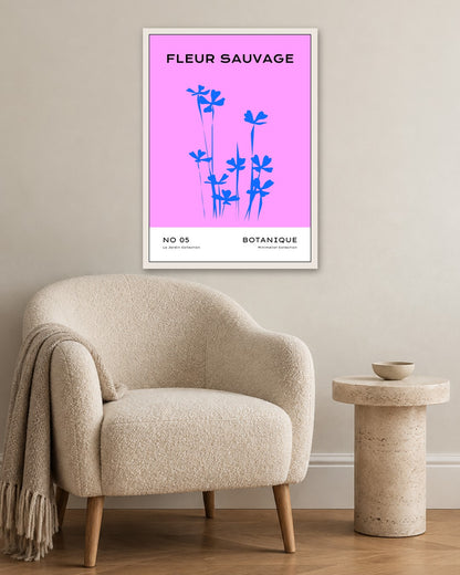 SENT Studio - Abstract Poster No. 34 - white frame in a room