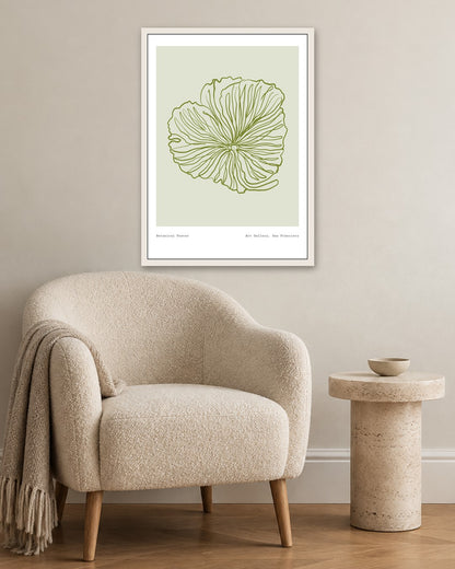 SENT Studio - Blooming Flowers Poster No. 50 - white frame in a room