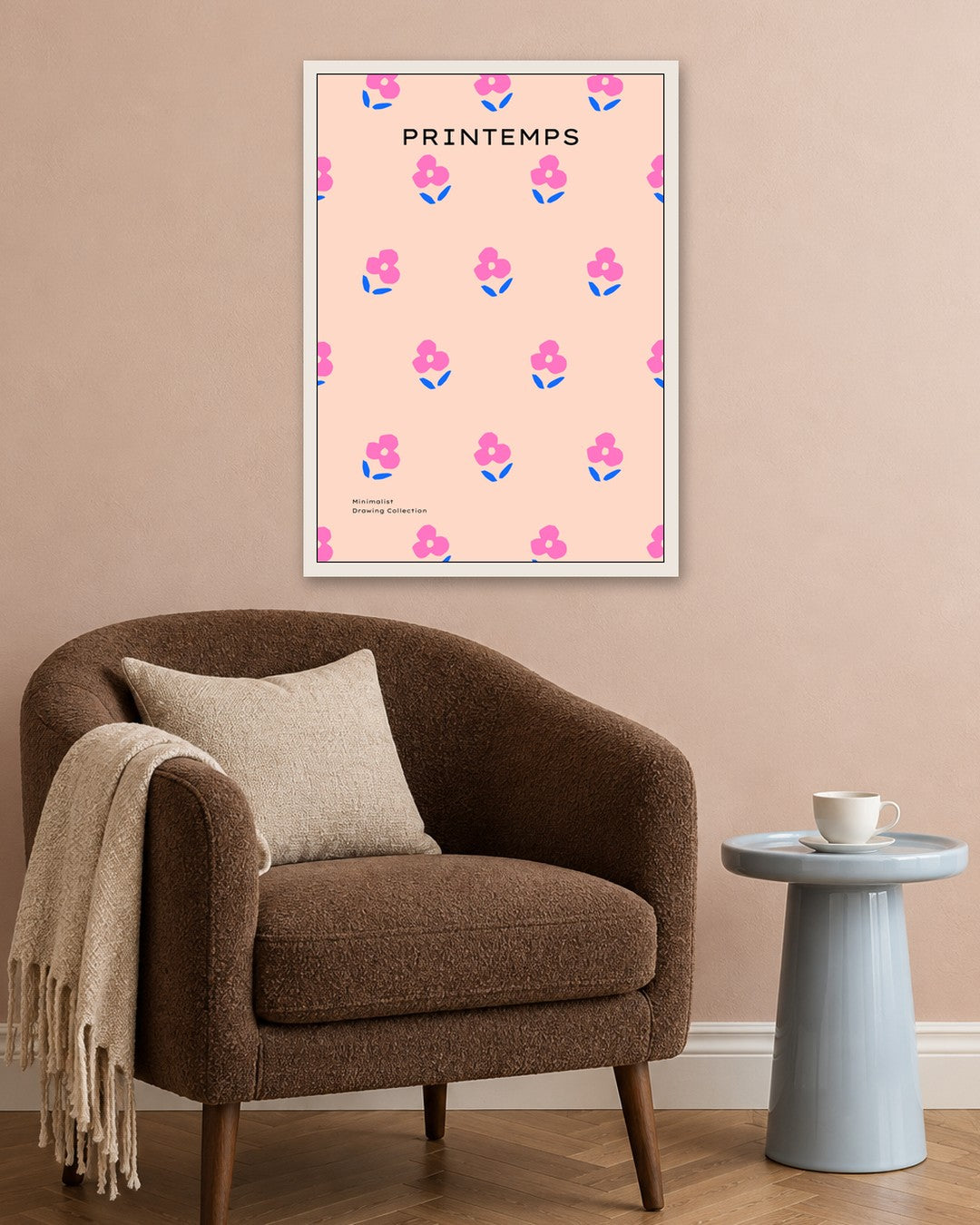 SENT Studio - Abstract Poster No. 40 - white frame in a room