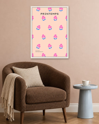 SENT Studio - Abstract Poster No. 40 - white frame in a room
