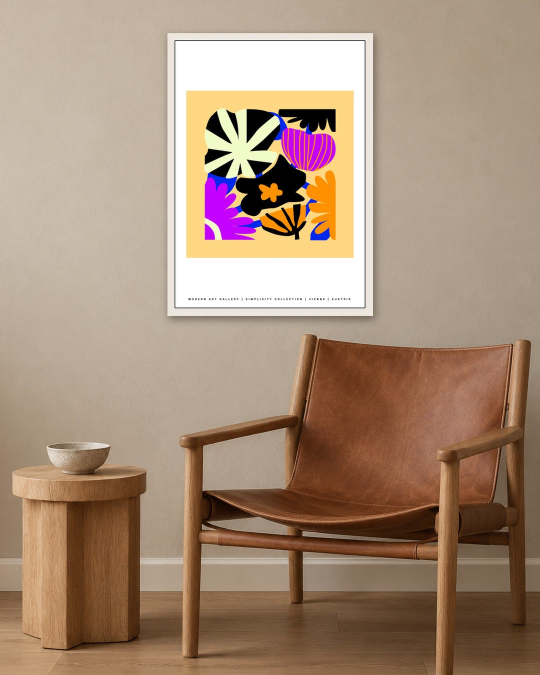 SENT Studio - Artistic Poster No. 37 - white frame in a room