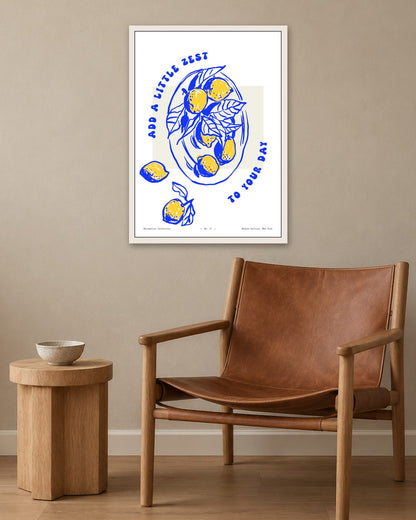 SENT Studio - Cravings Poster No. 37 - white frame in a room