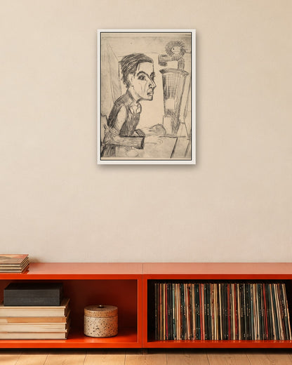 The Painter - white frame in a room