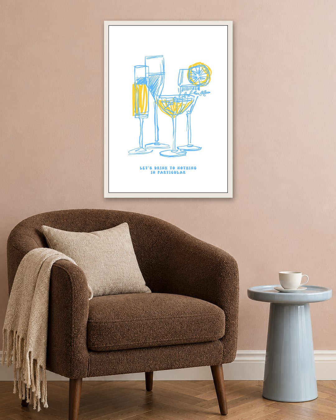 SENT Studio - Cravings Poster No. 35 - white frame in a room