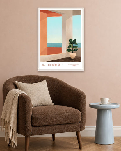 SENT Studio - Terrace by the Sea - white frame in a room