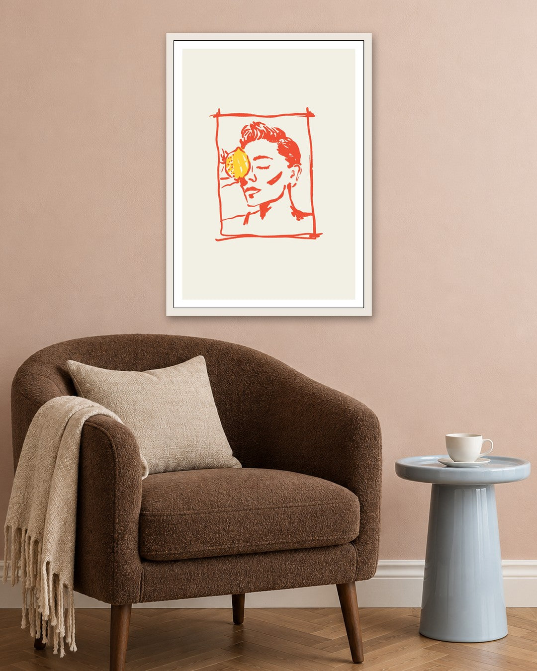 SENT Studio - Cravings Poster No. 53 - white frame in a room