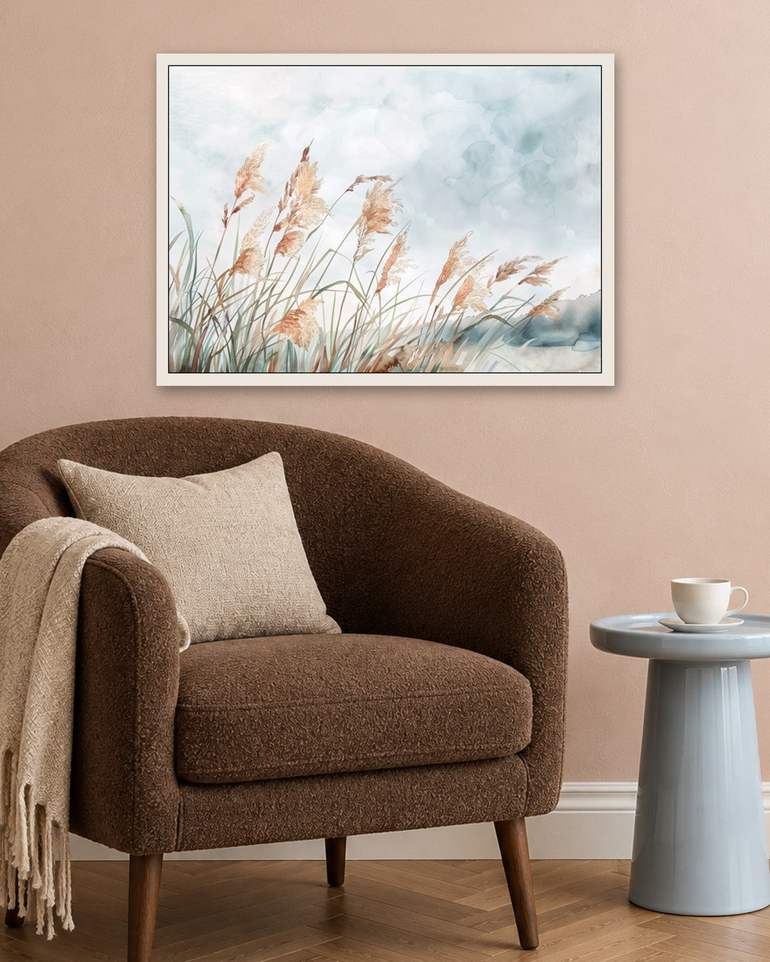 SENT Studio - Wildgrass Field No. 9 - white frame in a room