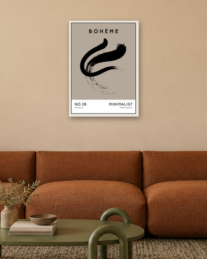 SENT Studio - Bohemian Poster No. 17 - white frame in a room