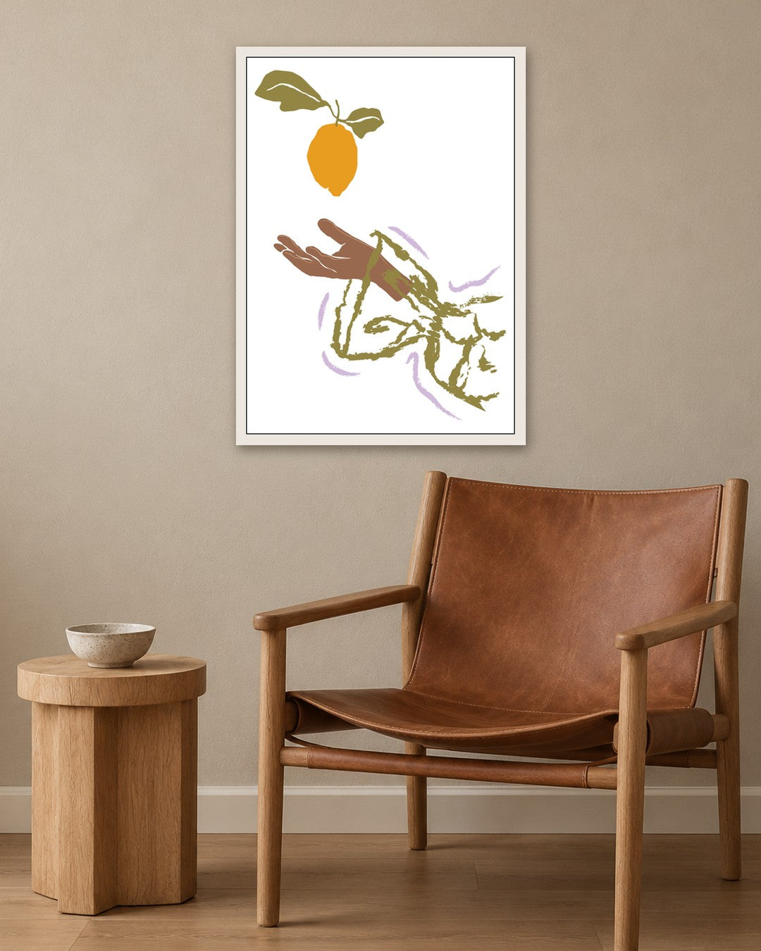 SENT Studio - Blooming Flowers Poster No. 51 - white frame in a room