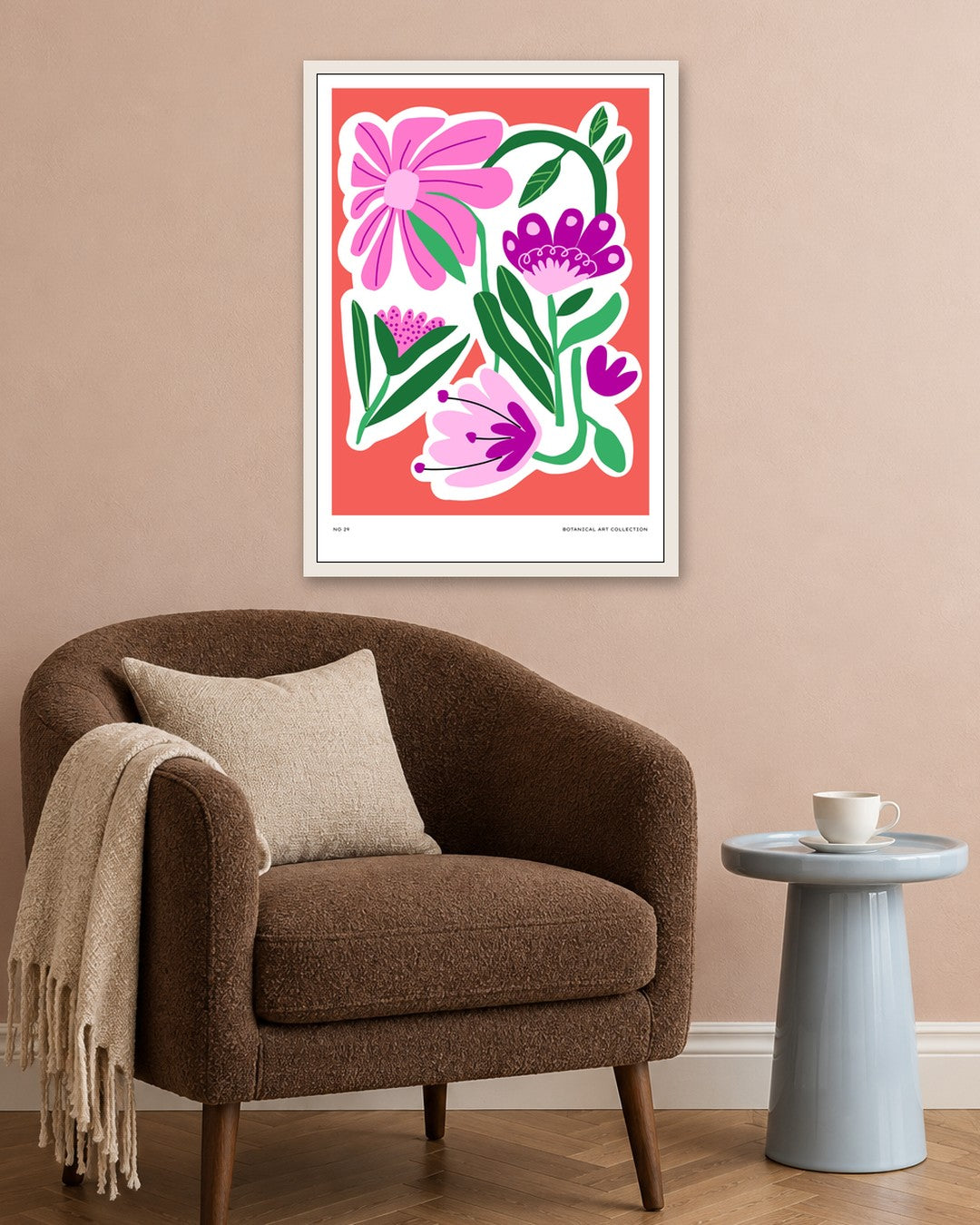 SENT Studio - Aesthetic Poster No. 29 - white frame in a room