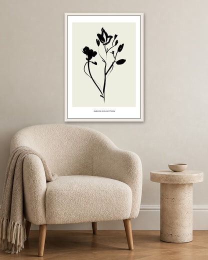 SENT Studio - Bohemian Poster No. 42 - white frame in a room