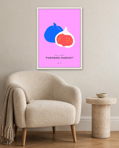 SENT Studio - Abstract Poster No. 18 - white frame in a room