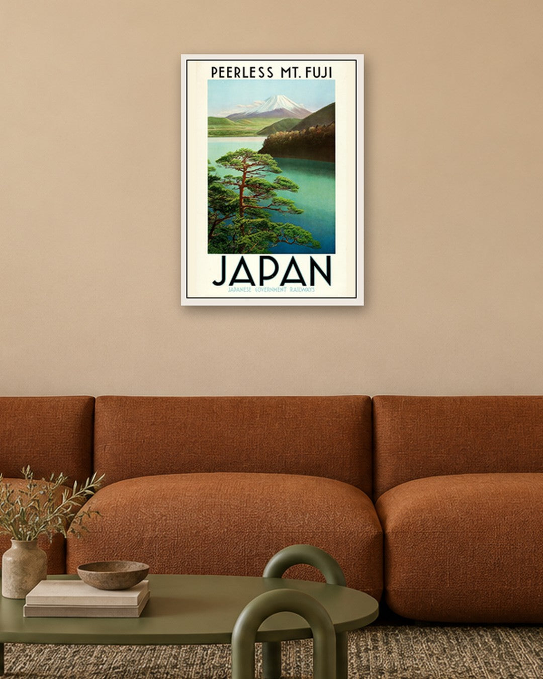 Peerless Mt. Fuji - Japan - white frame in a room