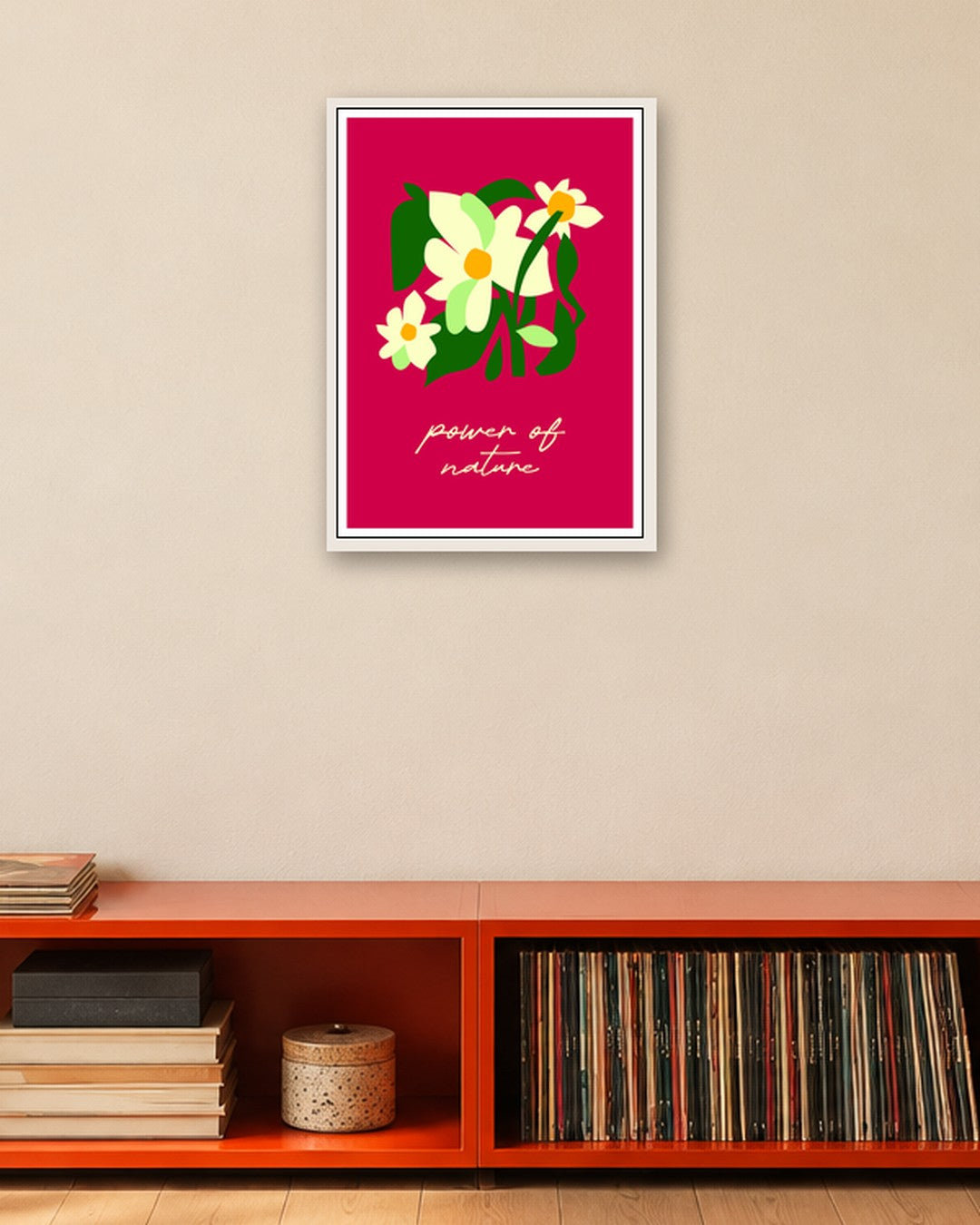 SENT Studio - Artistic Poster No. 15 - white frame in a room