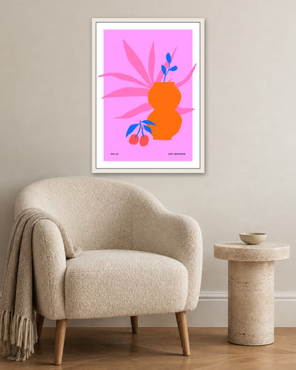 SENT Studio - Abstract Poster No. 6 - white frame in a room