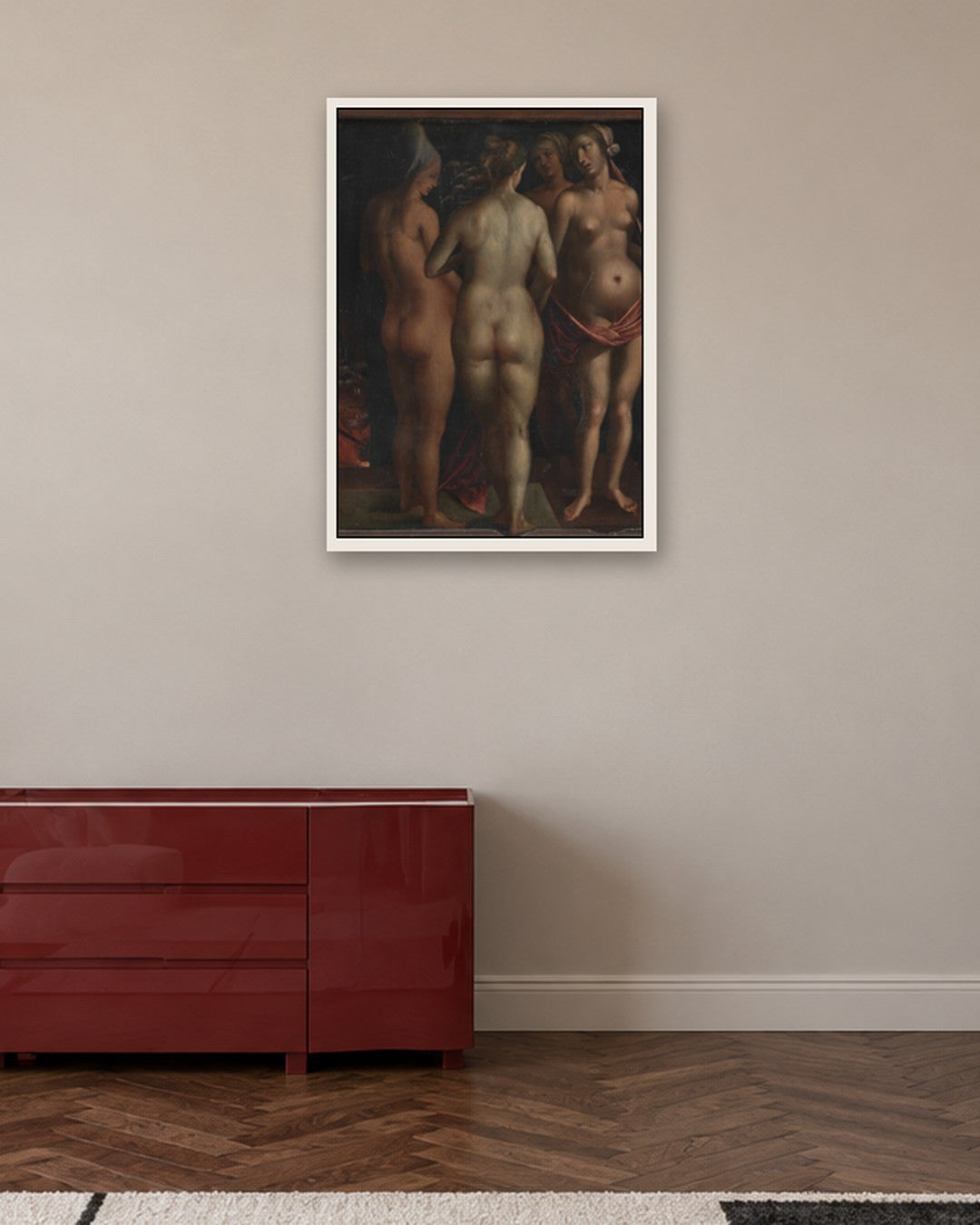 Renaissance Masters - Renaissance Masterpiece No. 187 - white frame in a room