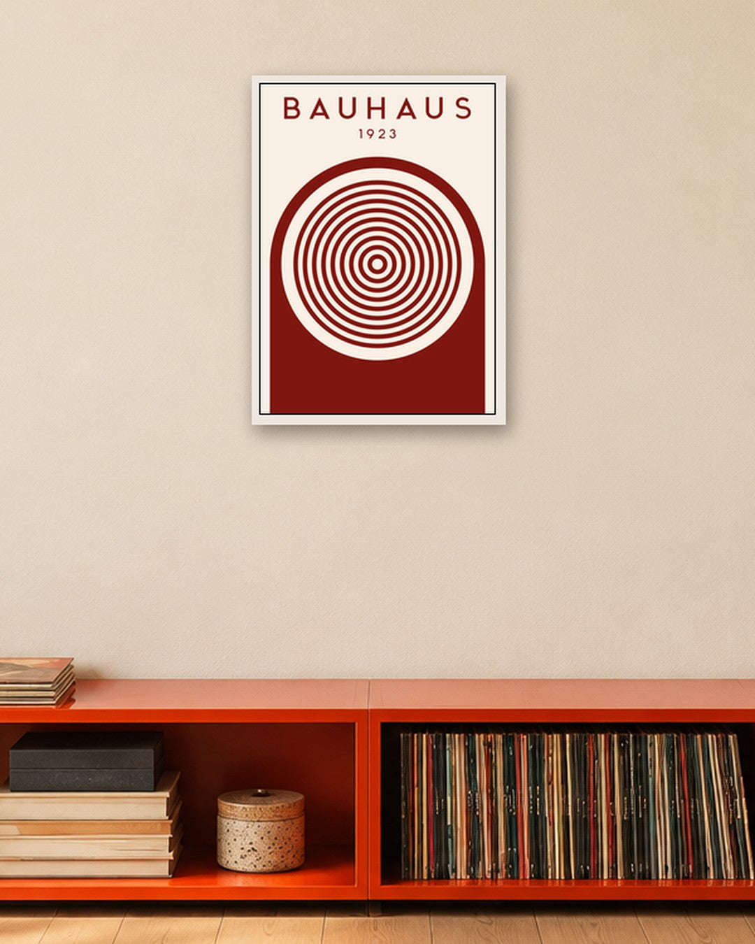 Bauhaus - Poster No. 49 - white frame in a room