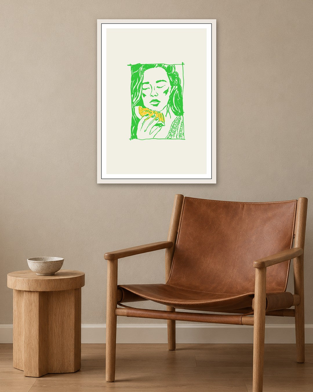 SENT Studio - Cravings Poster No. 52 - white frame in a room