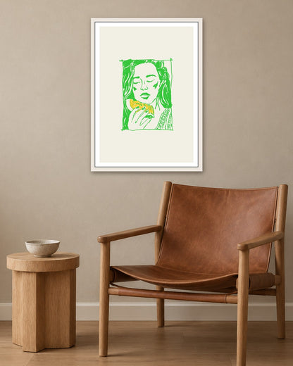 SENT Studio - Cravings Poster No. 52 - white frame in a room