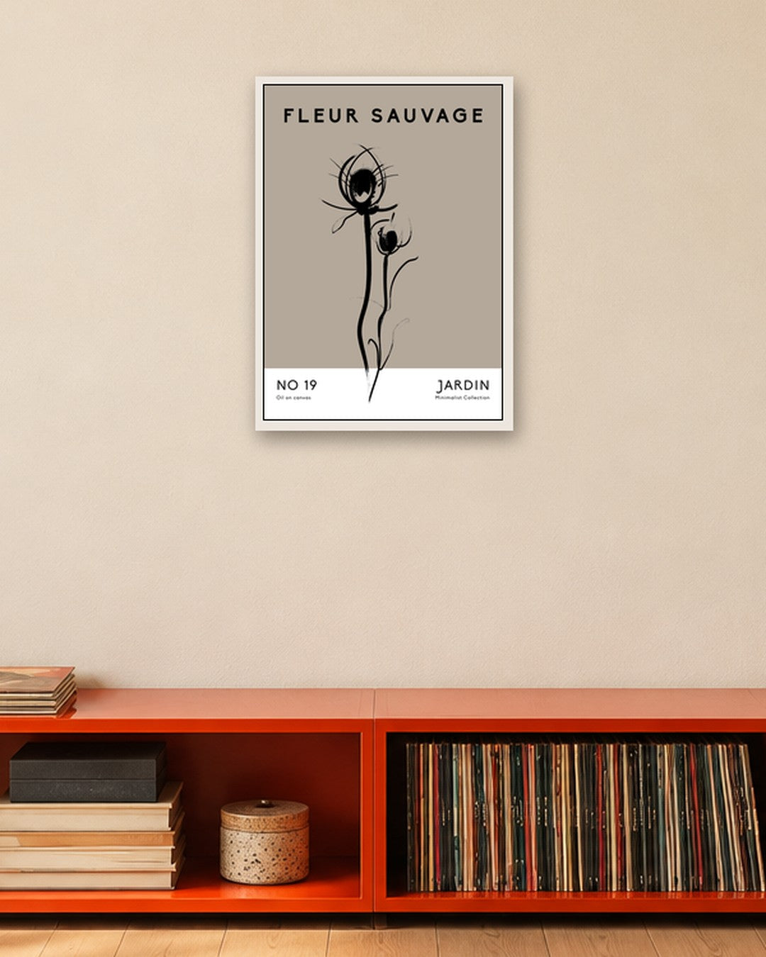 SENT Studio - Bohemian Poster No. 34 - white frame in a room
