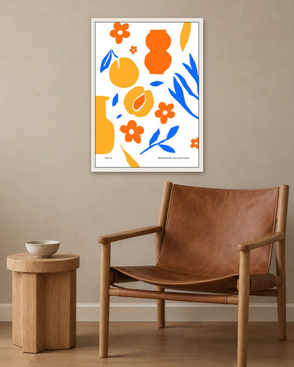 SENT Studio - Abstract Poster No. 38 - white frame in a room