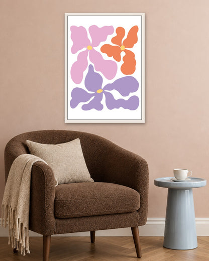SENT Studio - Blooming Flowers Poster No. 39 - white frame in a room