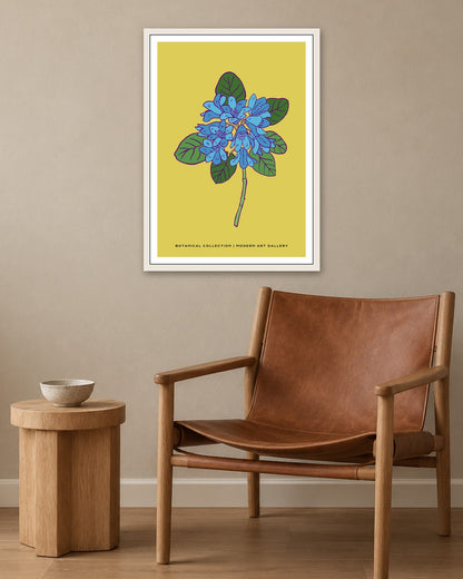 SENT Studio - Flower Poster No. 15 - white frame in a room