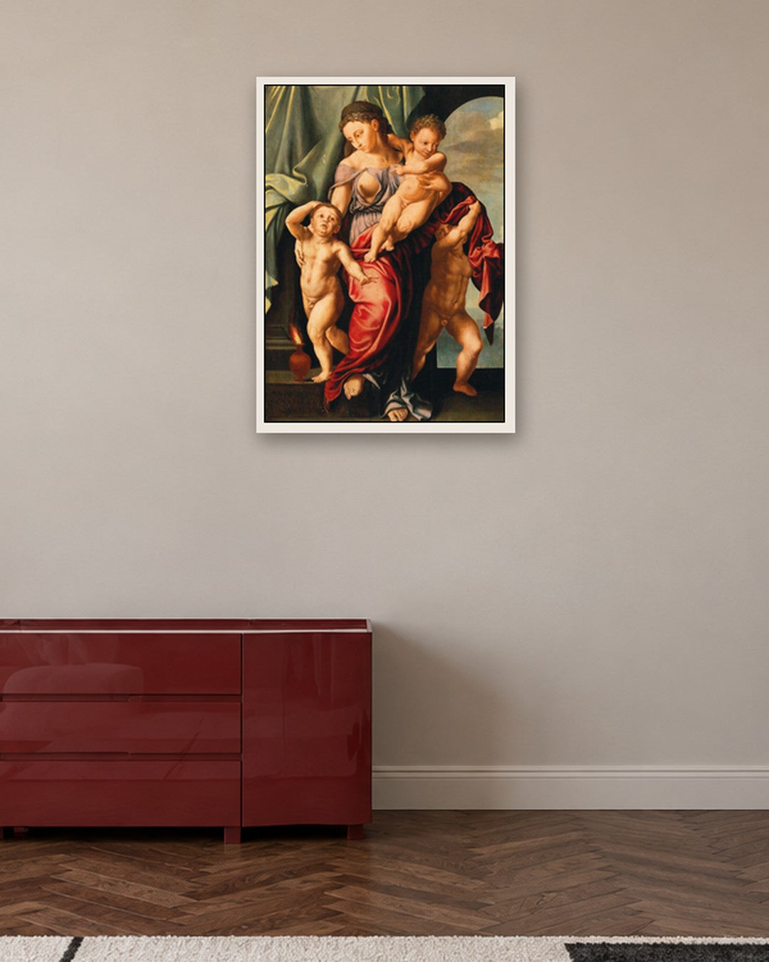 Renaissance Masters - Renaissance Masterpiece No. 425 - white frame in a room
