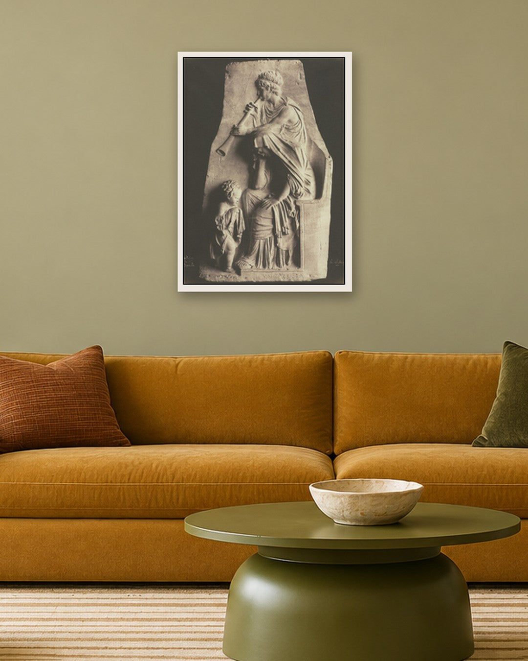 Henri Le Secq - Plaster Cast from the Depaulis Collection - white frame in a room