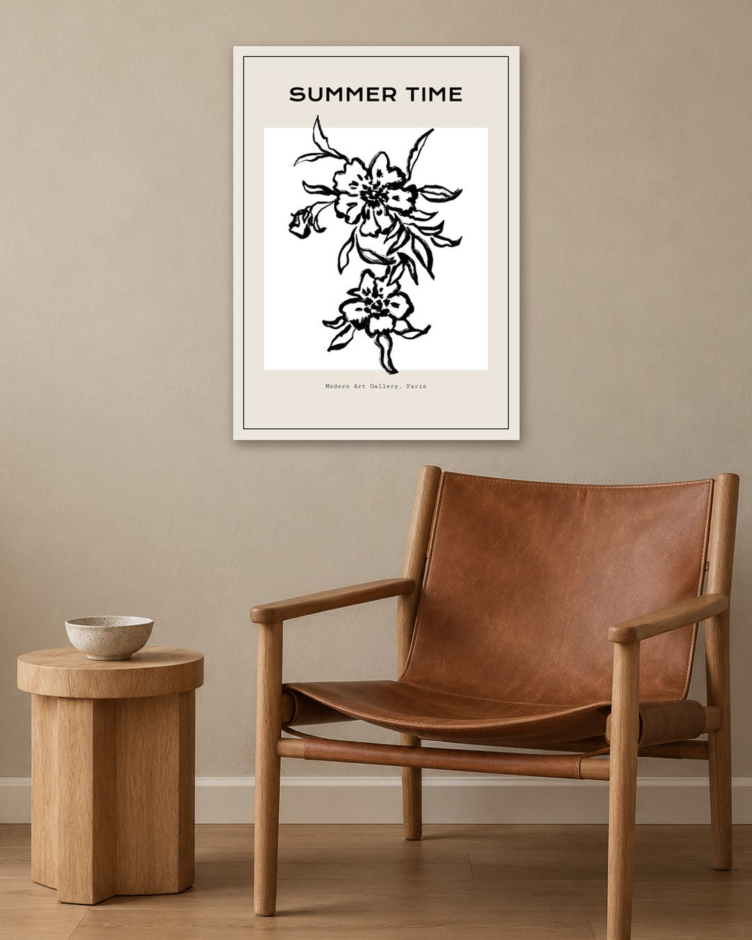SENT Studio - Dancing Poster No. 56 - white frame in a room